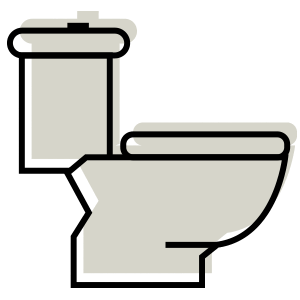 66405 toilet line icon